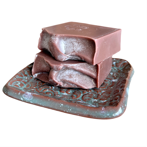 sandalwood soap and dish