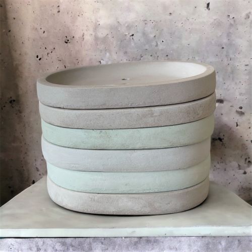 Cement soap dish