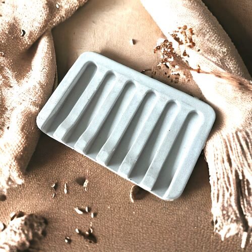 Cement soap dish - Curve