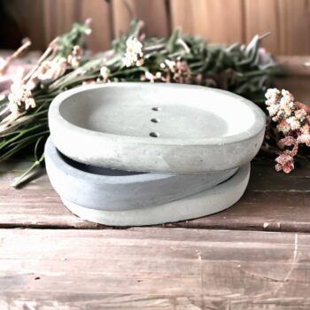 Oval Cement Soap Dish